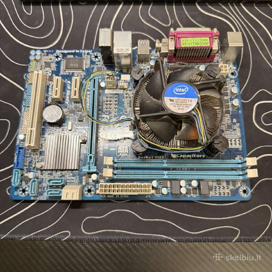 Gigabyte motininę plokštę su Intel Core i5
