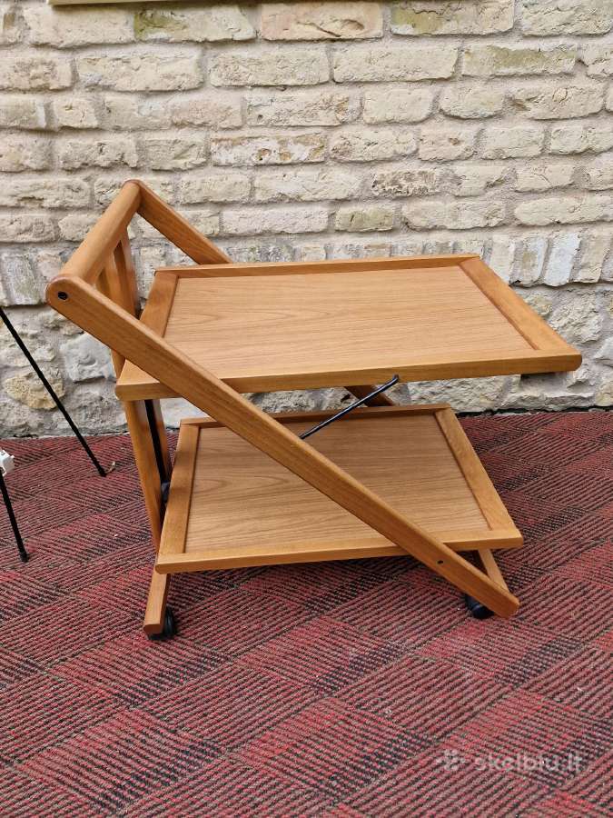Vintažinis mid century serviravimo staliukas