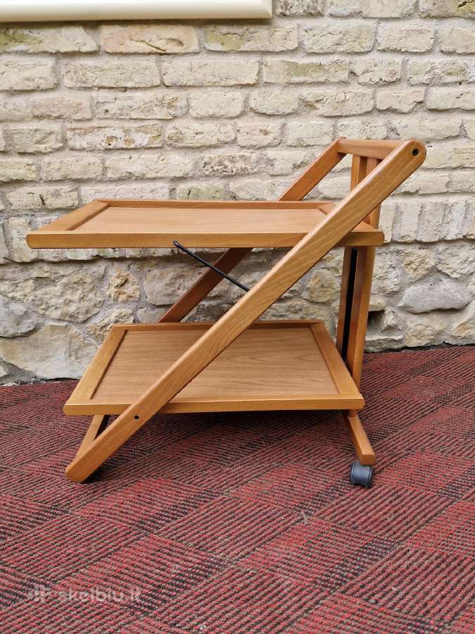 Vintažinis mid century serviravimo staliukas - nuotraukos Nr. 6