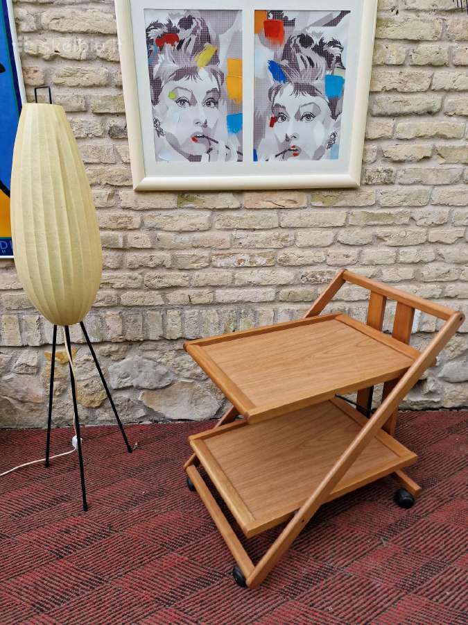 Vintažinis mid century serviravimo staliukas - nuotraukos Nr. 9