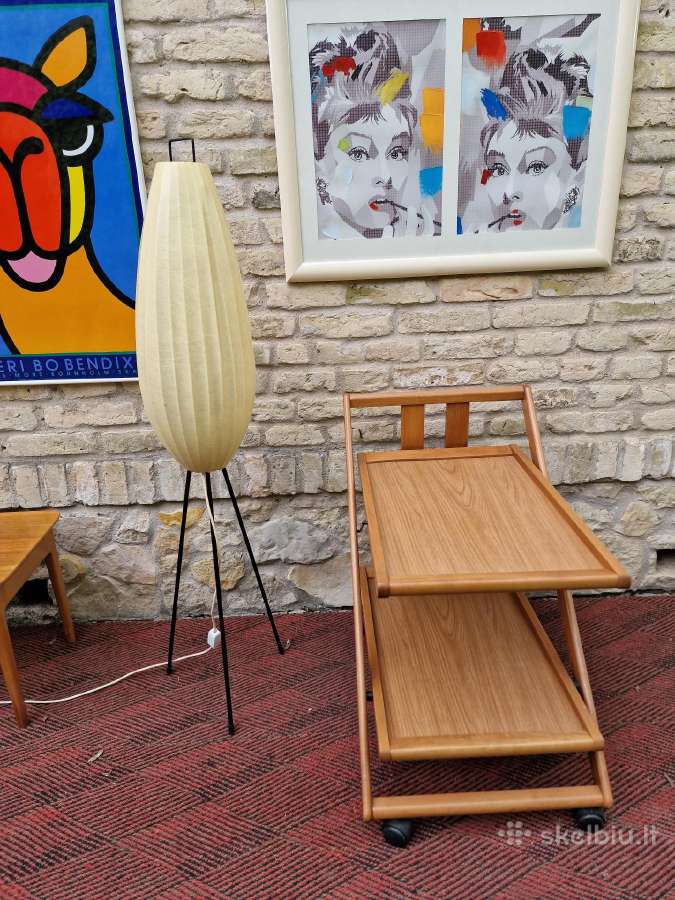Vintažinis mid century serviravimo staliukas - nuotraukos Nr. 10