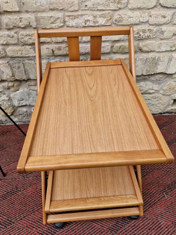 Vintažinis mid century serviravimo staliukas - nuotraukos Nr. 11