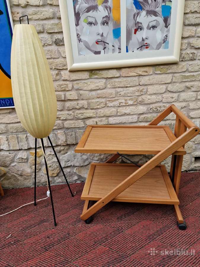 Vintažinis mid century serviravimo staliukas - nuotraukos Nr. 12
