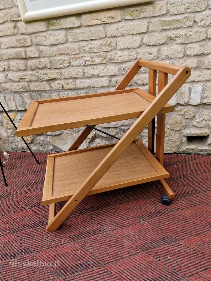Vintažinis mid century serviravimo staliukas - nuotraukos Nr. 16