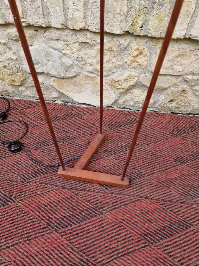 Vintažinis mid century tikmedžio toršeras - nuotraukos Nr. 4