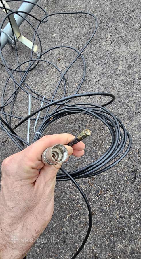 5G 4G antena su stovu ir laidu - nuotraukos Nr. 3
