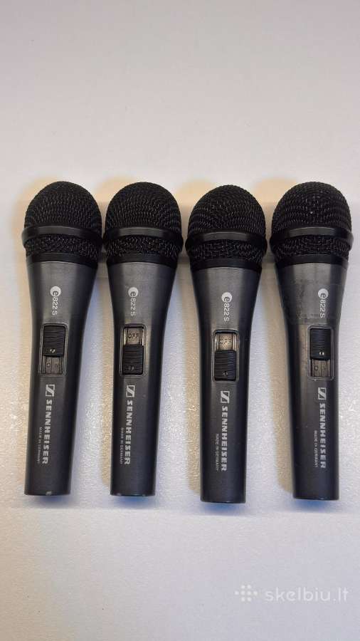 Laidiniai mikrofonai Sennheiser e 822 S (3 vnt.)