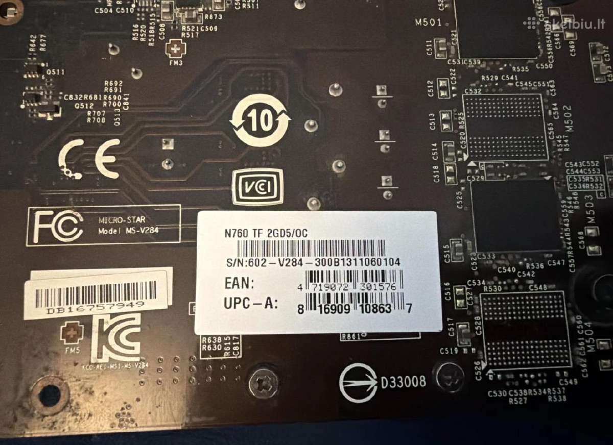Gtx 760 2gb vaizdo plokštė - nuotraukos Nr. 2