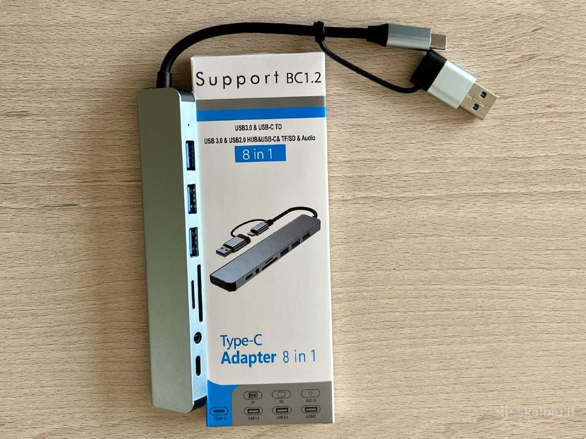 Usb Adapteris 8 in 1