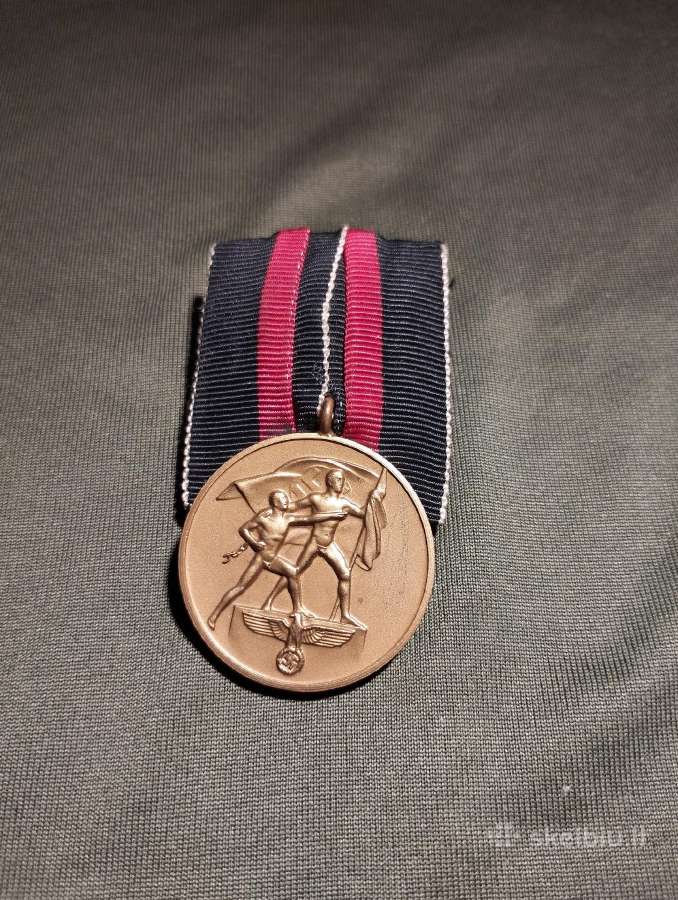 Vokiškas ww2 Sudetų krašto aneksijos medalis