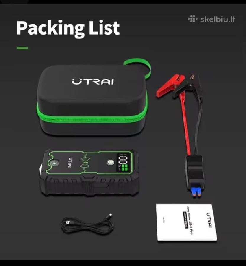 Utrai Js-1pro2500a automobilio užvedėjas, busteris