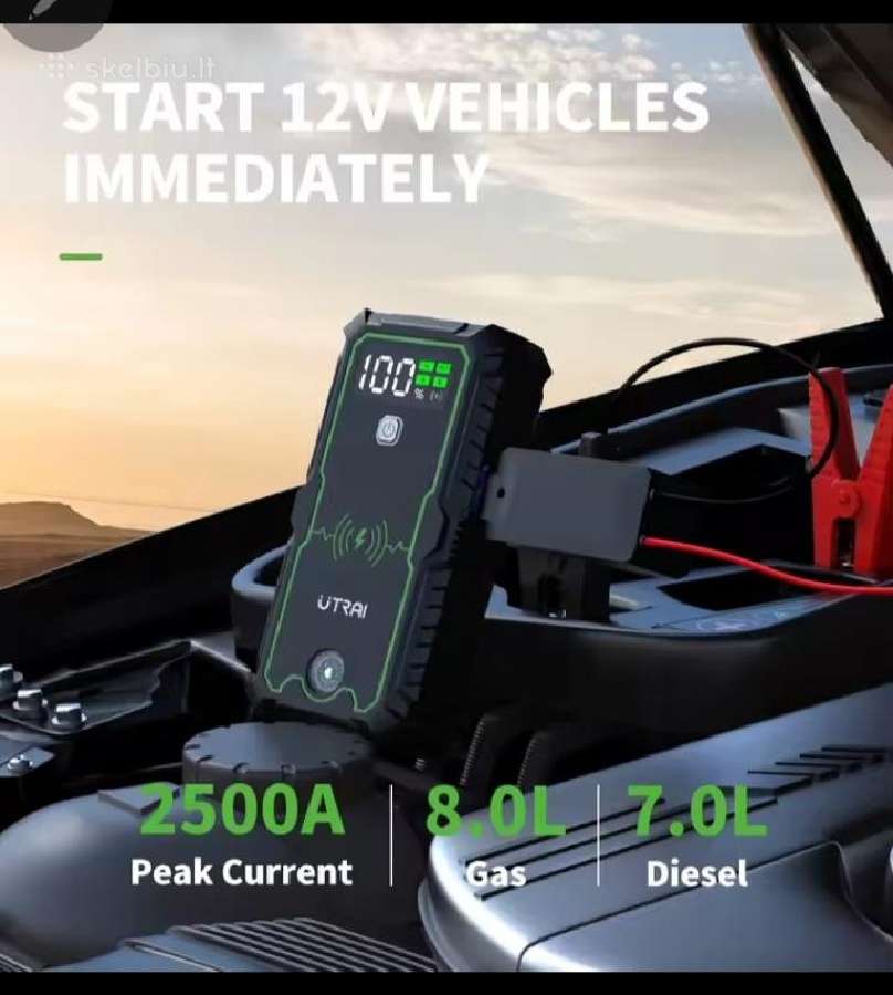 Utrai Js-1pro2500a automobilio užvedėjas, busteris - nuotraukos Nr. 5