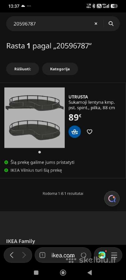 Virtuvės sukamoji lentyna