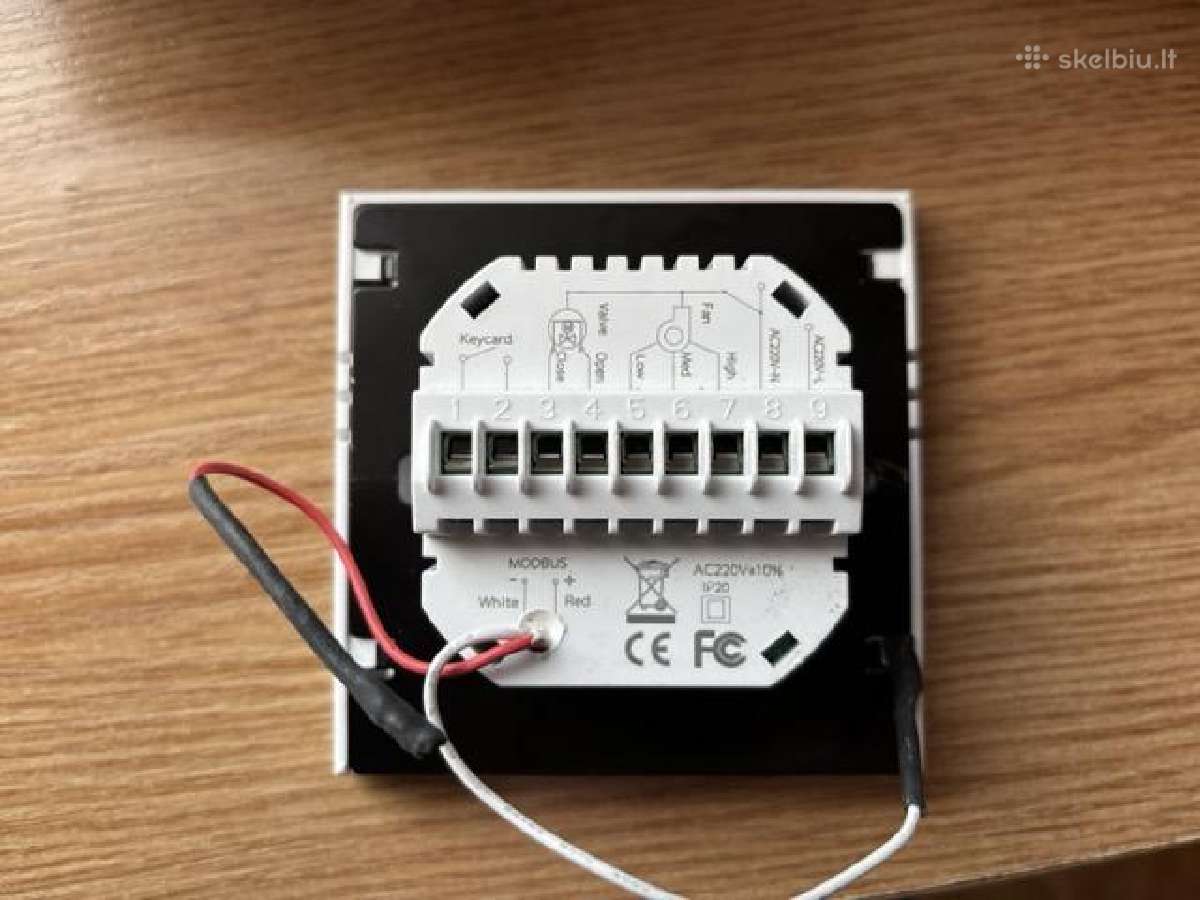 Fan coil termostatas Deos DS-fct W 2pe (230v,modb) - nuotraukos Nr. 3