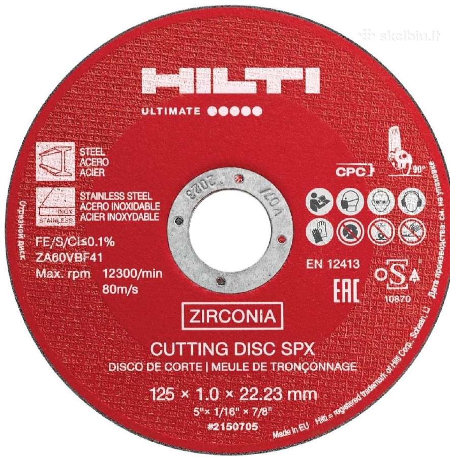 Hilti metalo pjovimo diskai
