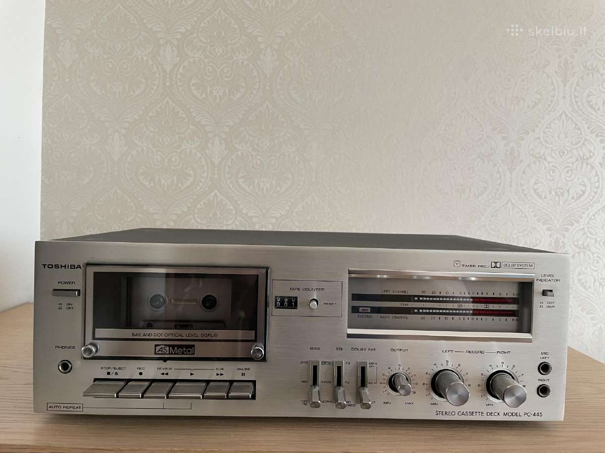 Toshiba Pc-445 kasečių magnetola (~1980)