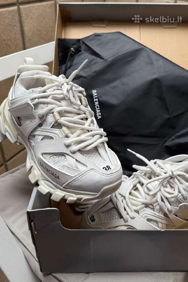 Balti Balenciaga sportbačiai (Track modelis)