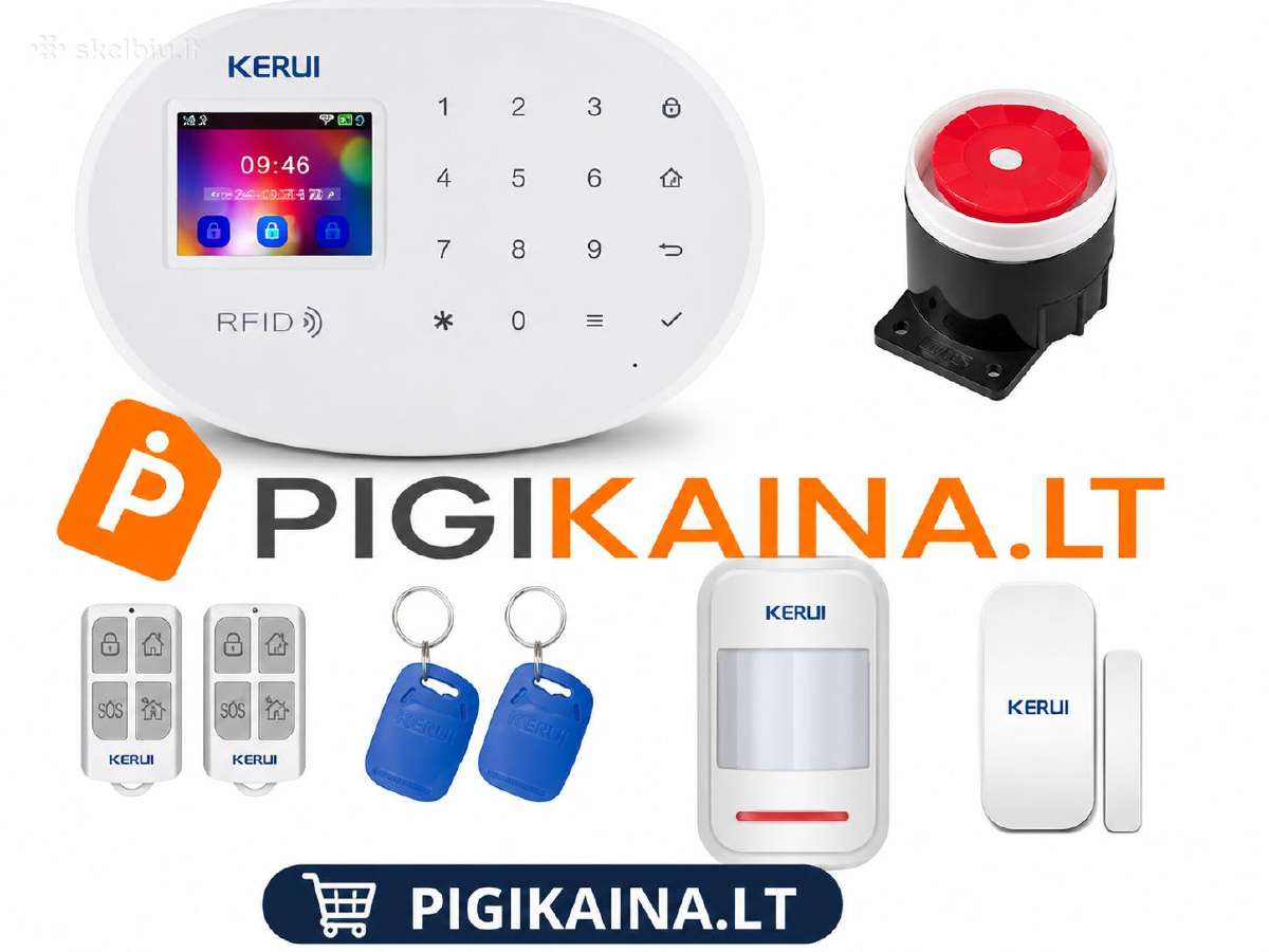 Gsm Signalizacija su LCD Ekranu ir WiFi