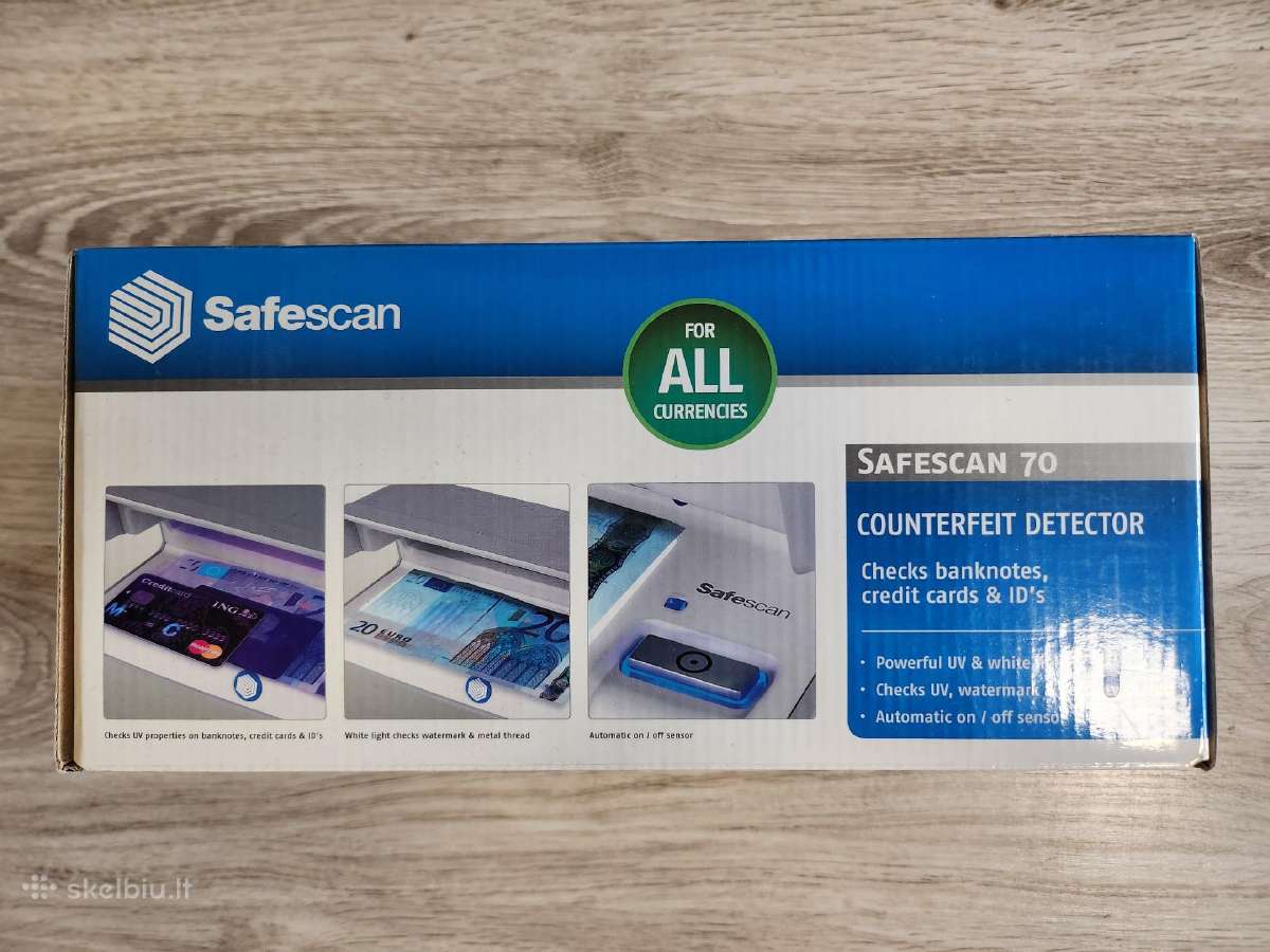 Pinigų tikrinimo aparatas Uv Safescan 70, pilkas - nuotraukos Nr. 2