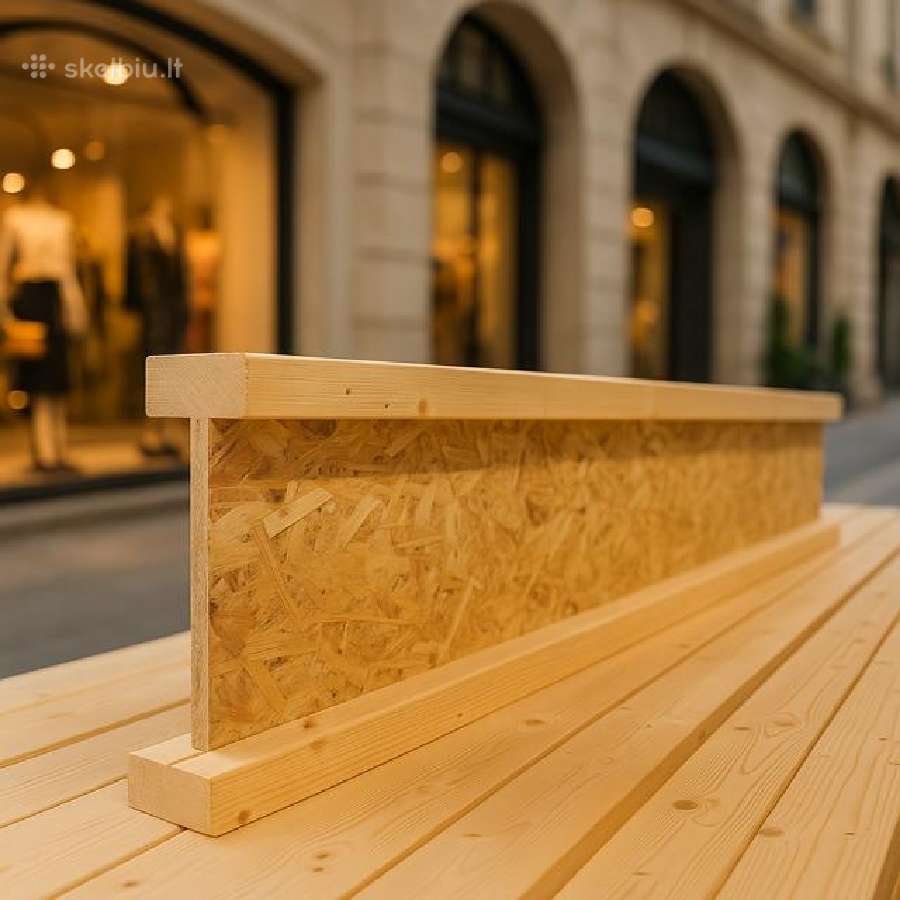 I-beam, dvitėjinės sijos stogams, perdangai. - nuotraukos Nr. 17