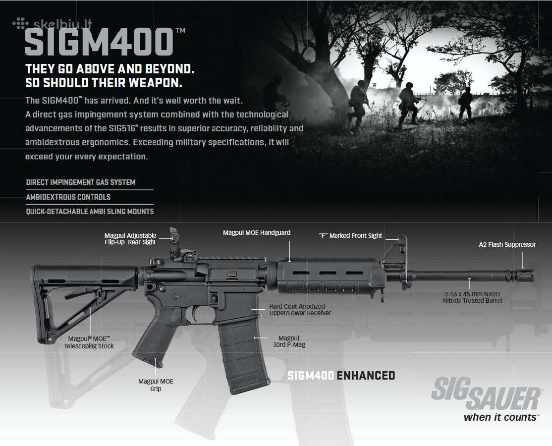 Sig Sauer Sig M400 Enhanced .223 - nuotraukos Nr. 3