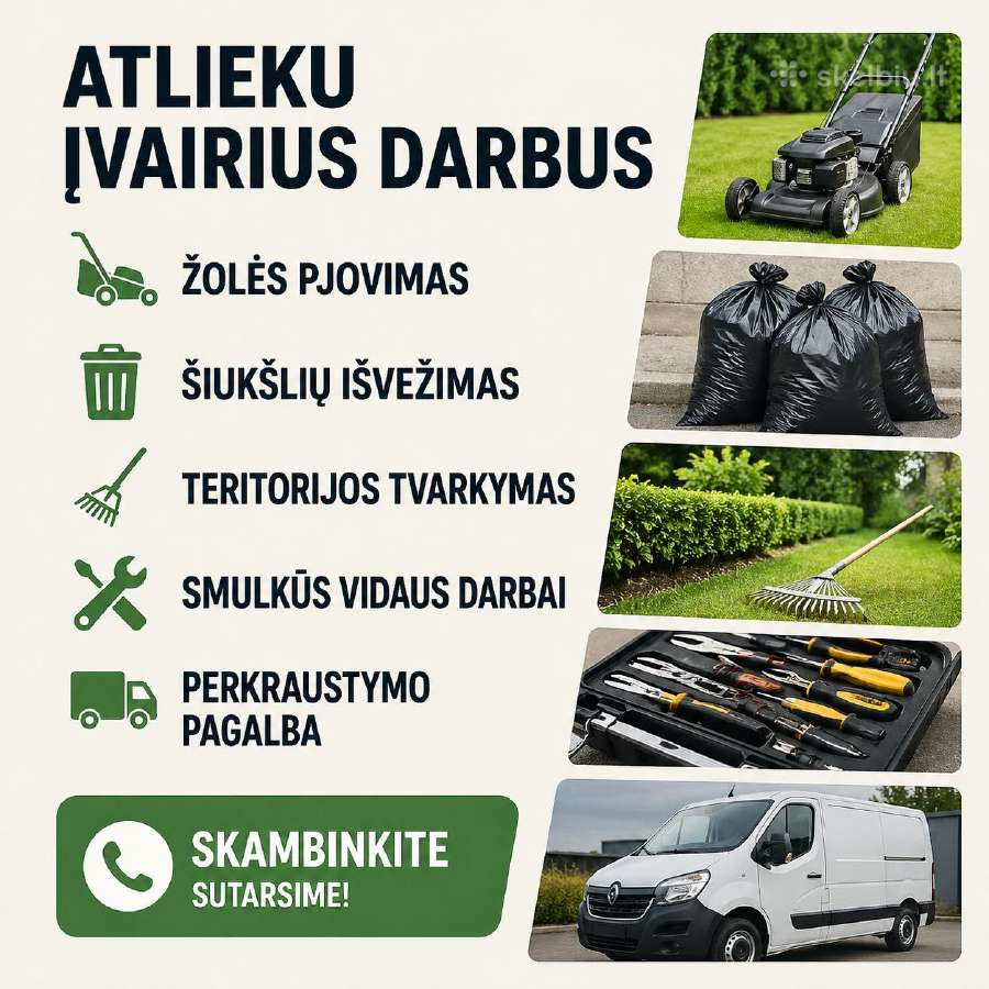 Atlieku įvairius darbus Vilniuje ir aplink