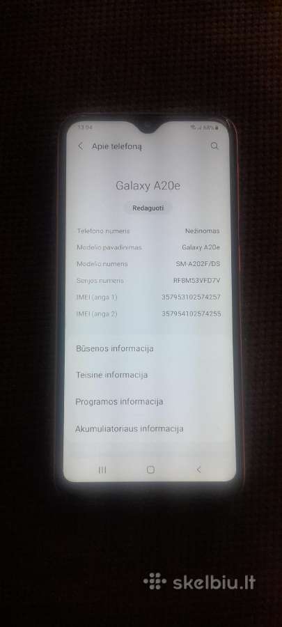 Samsung A20e