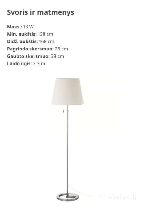 Ikea Nyfors grindinis šviestuvas – modernus, regul
