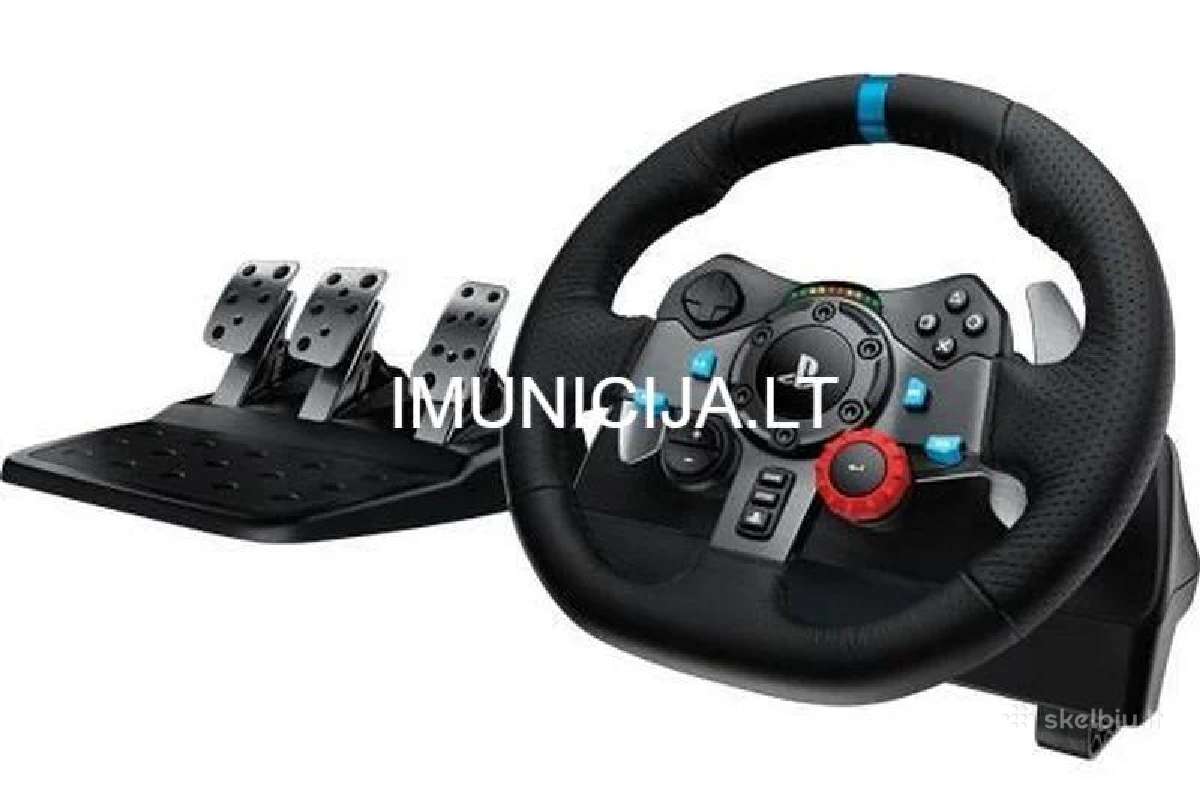 Logitech G29 žaidimų vairas ir pedalai + 3 mėn. ga