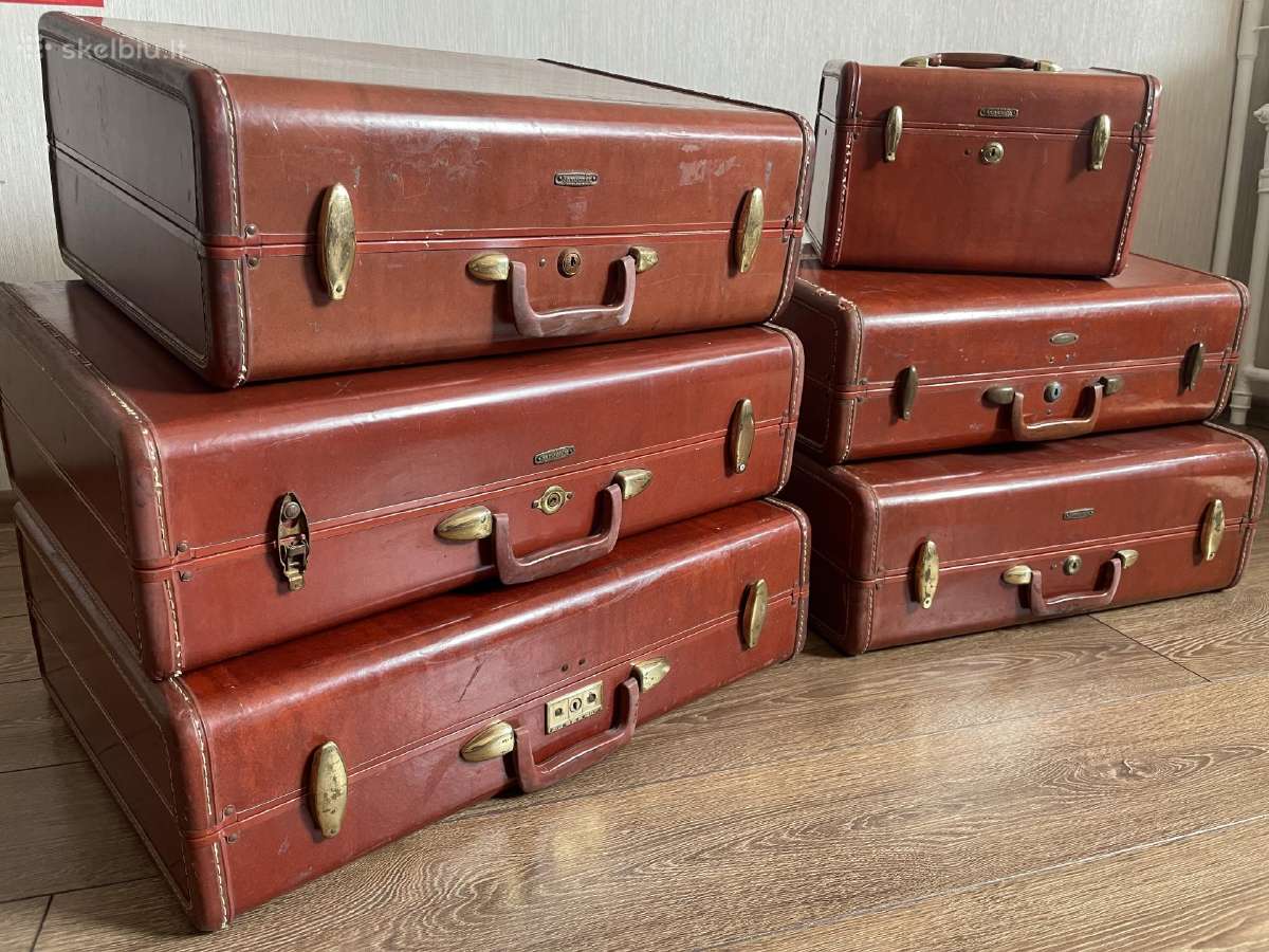 Samsonite senovinių lagaminų komplektas