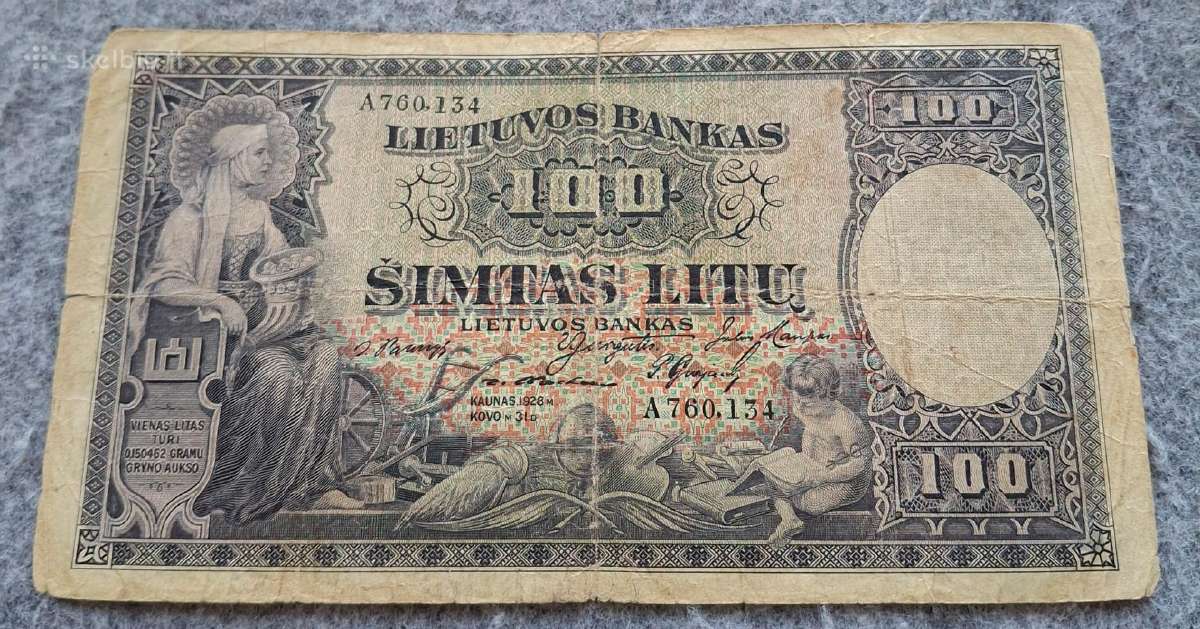 100 litų 1928m.