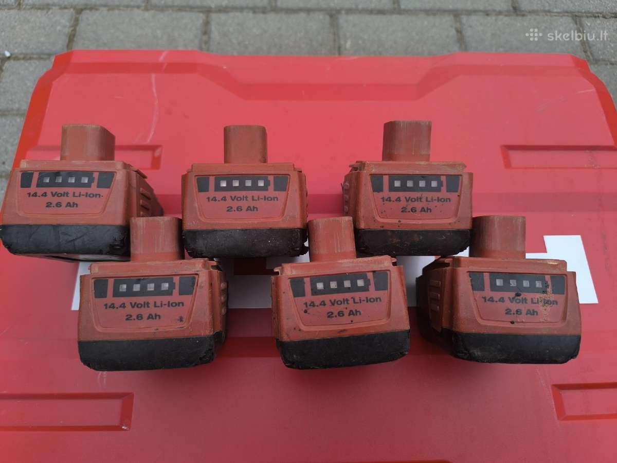 Hilti įrankių akumuliatoriai B144