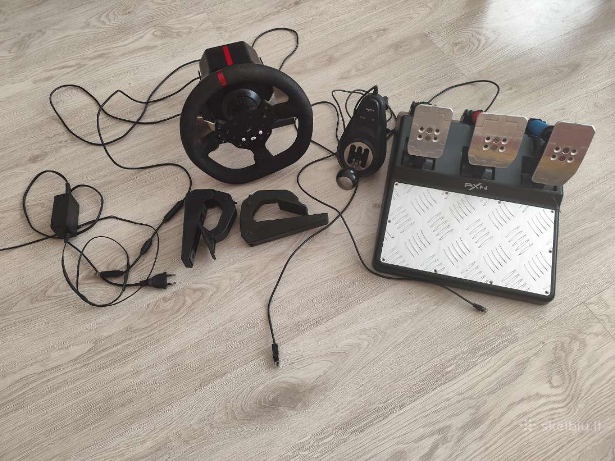 Žaidimu vairas Pxn V10 Force Feedback Gaming Racin