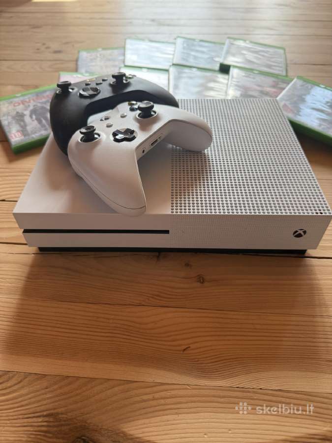 Xbox One S White 1tb (2 pulteliai+10 žaidimų) - nuotraukos Nr. 2