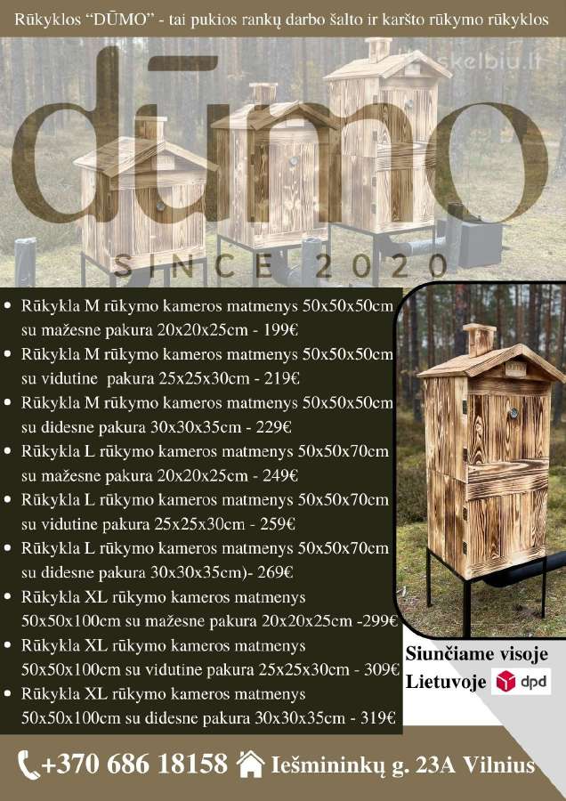 Rūkyklos "Dūmo" nuo 199 Eur. - nuotraukos Nr. 7
