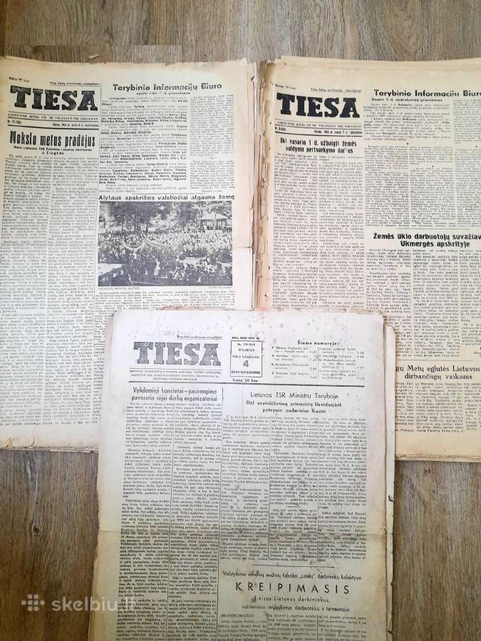 Laikraštis "Tiesa" 1944-1945-1946m.