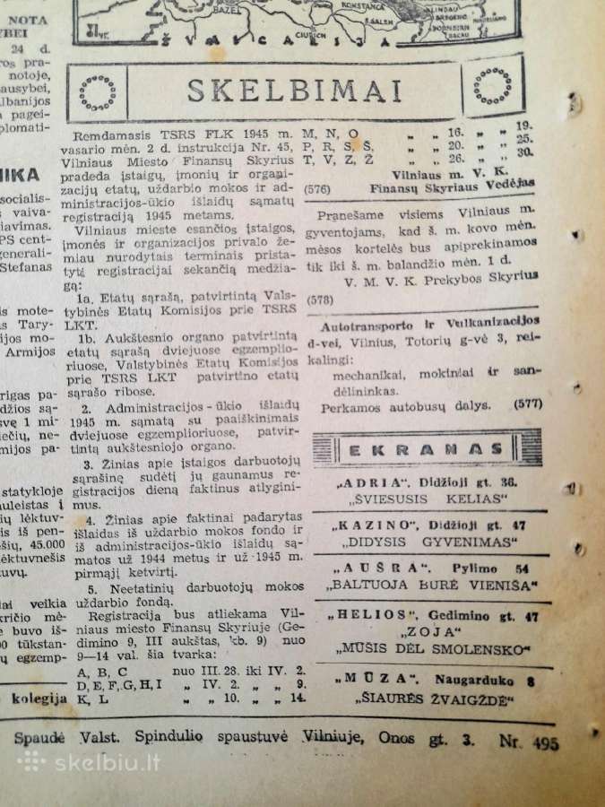 Laikraštis "Tiesa" 1944-1945-1946m. - nuotraukos Nr. 5
