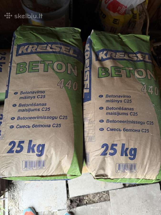 Betonas sausas Kreisel po 25 kg