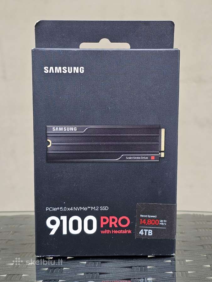 Samsung 9100 Pro 4tb Heatsink Nvme Pcie 5.0 SSD