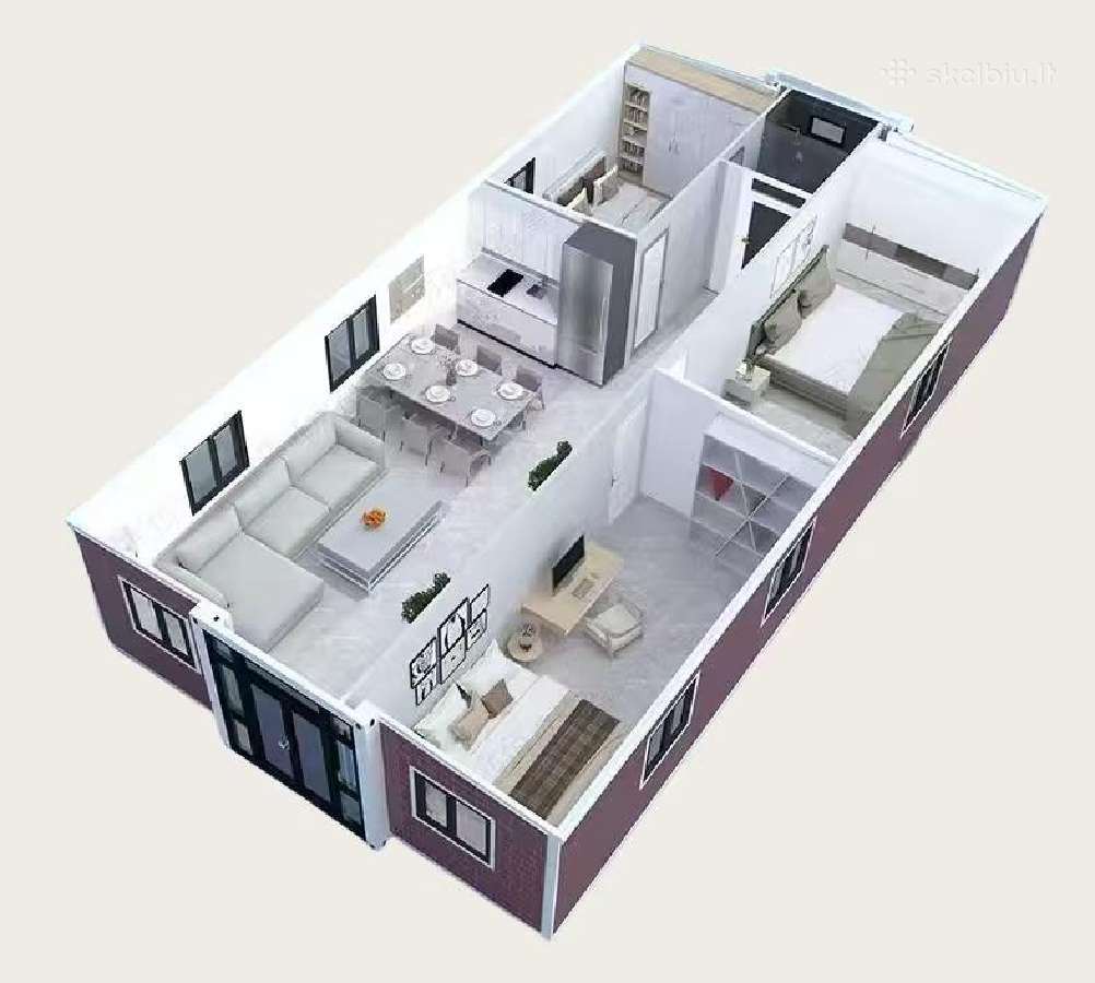 Modulinis namas, 36,5 m² ir 74,3 m² - nuotraukos Nr. 26