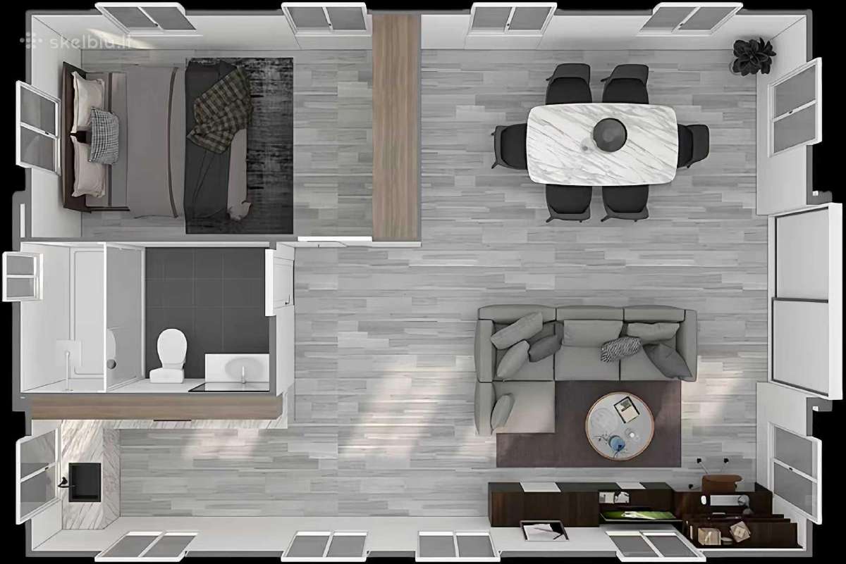 Modulinis namas, 36,5 m² ir 74,3 m² - nuotraukos Nr. 28