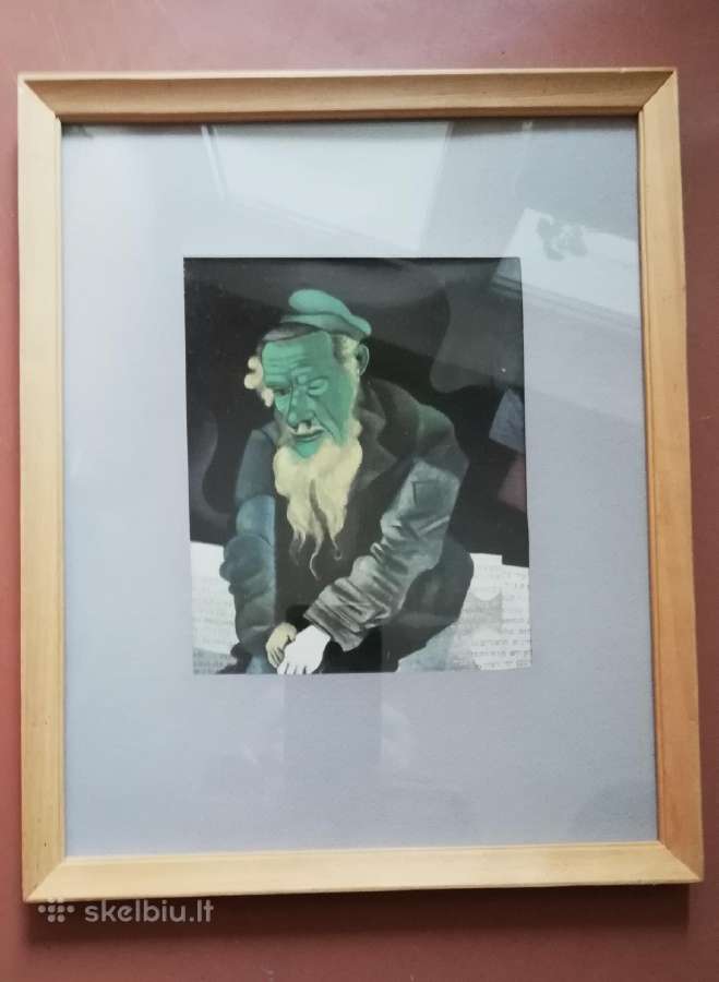 Markas Šagalas . Žydas žaliai. 1914 m. Printas