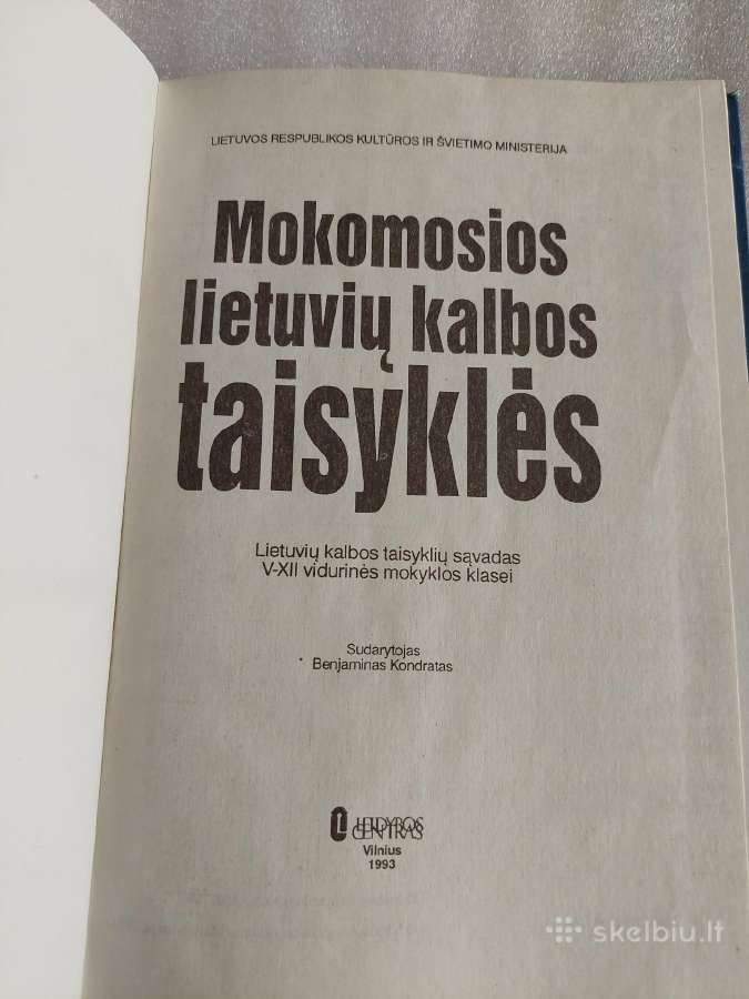 Mokomosios lietuvių kalbos taisyklės - nuotraukos Nr. 2
