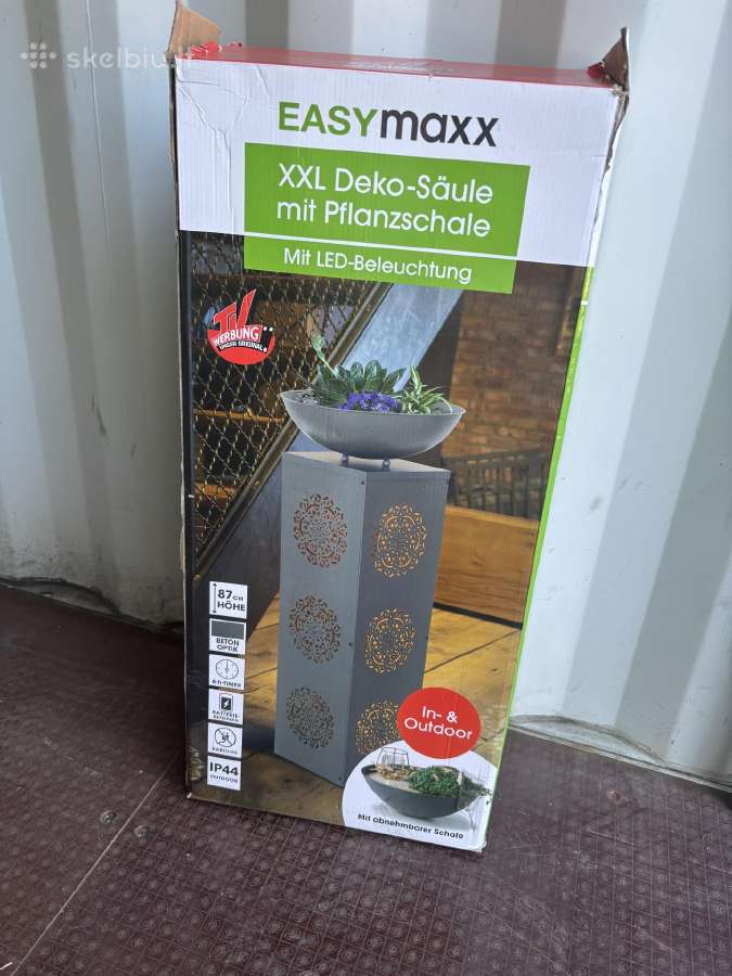 Easymaxx dekoratyvinė LED kolonėlė su vazonu – man