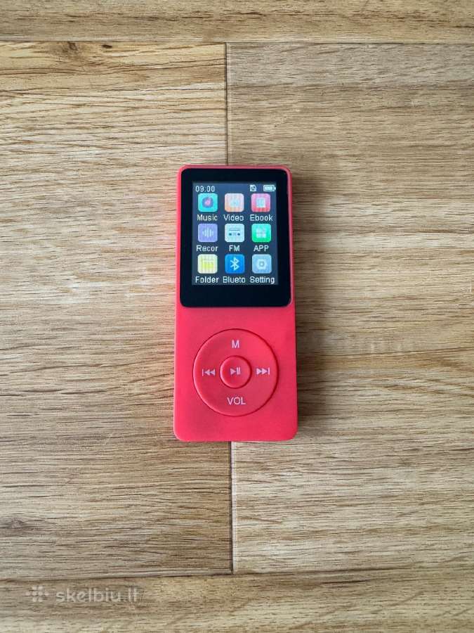 Mini Mp3 LCD Color Grotuvas Raudonas