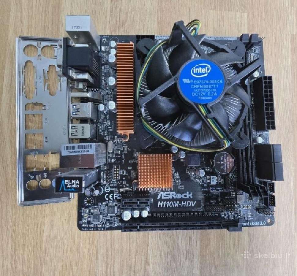 MB Asrock H110m-hdv + Cpu Intel i3-7100 (+dovana)