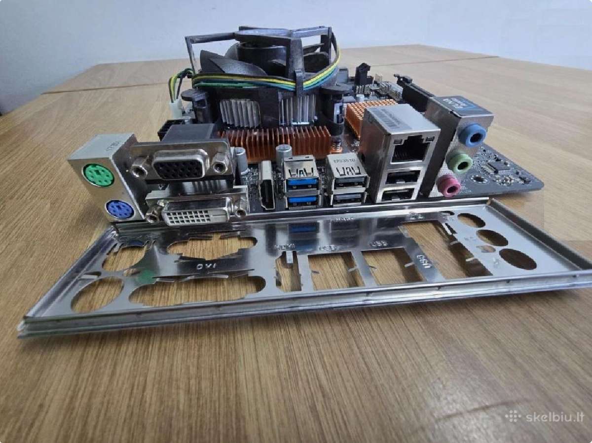 MB Asrock H110m-hdv + Cpu Intel i3-7100 (+dovana) - nuotraukos Nr. 2