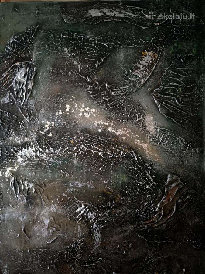 Abstraktus tekstūrinis paveikslas 100x120 cm