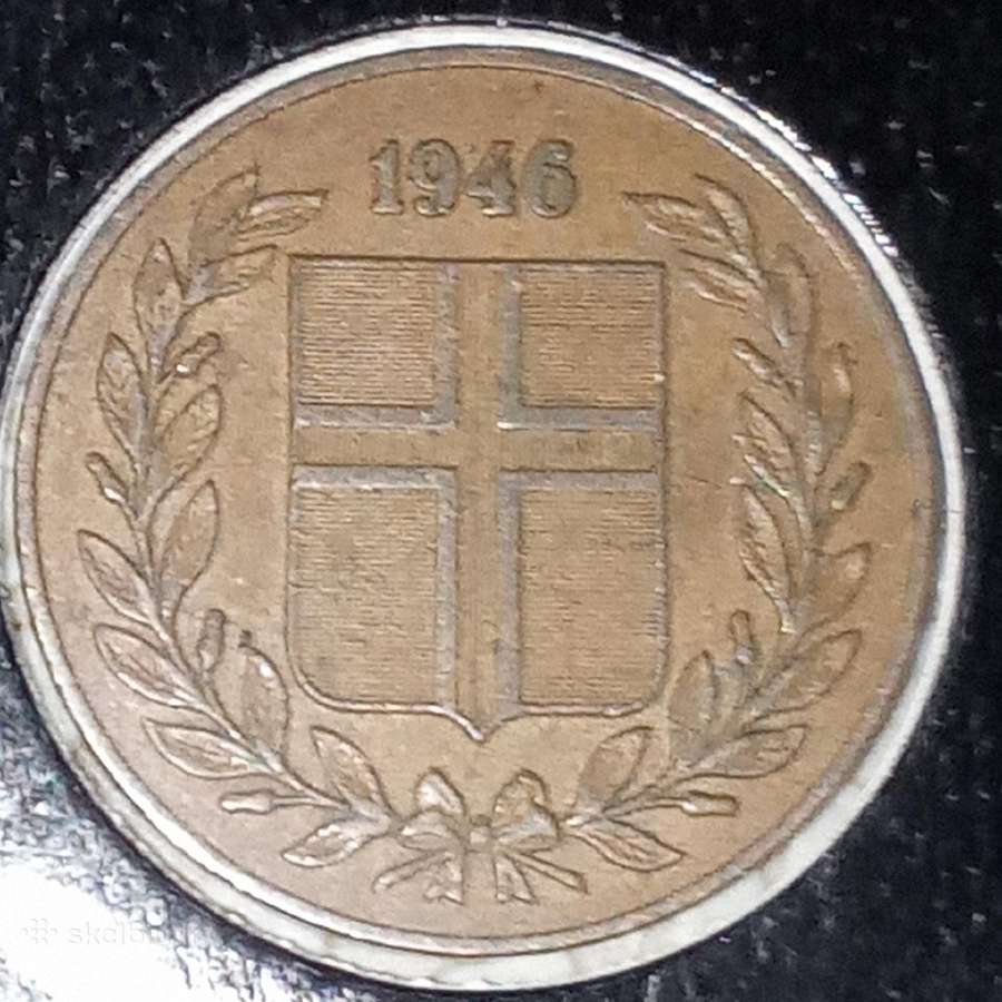 Islandija 5 eirės 1946