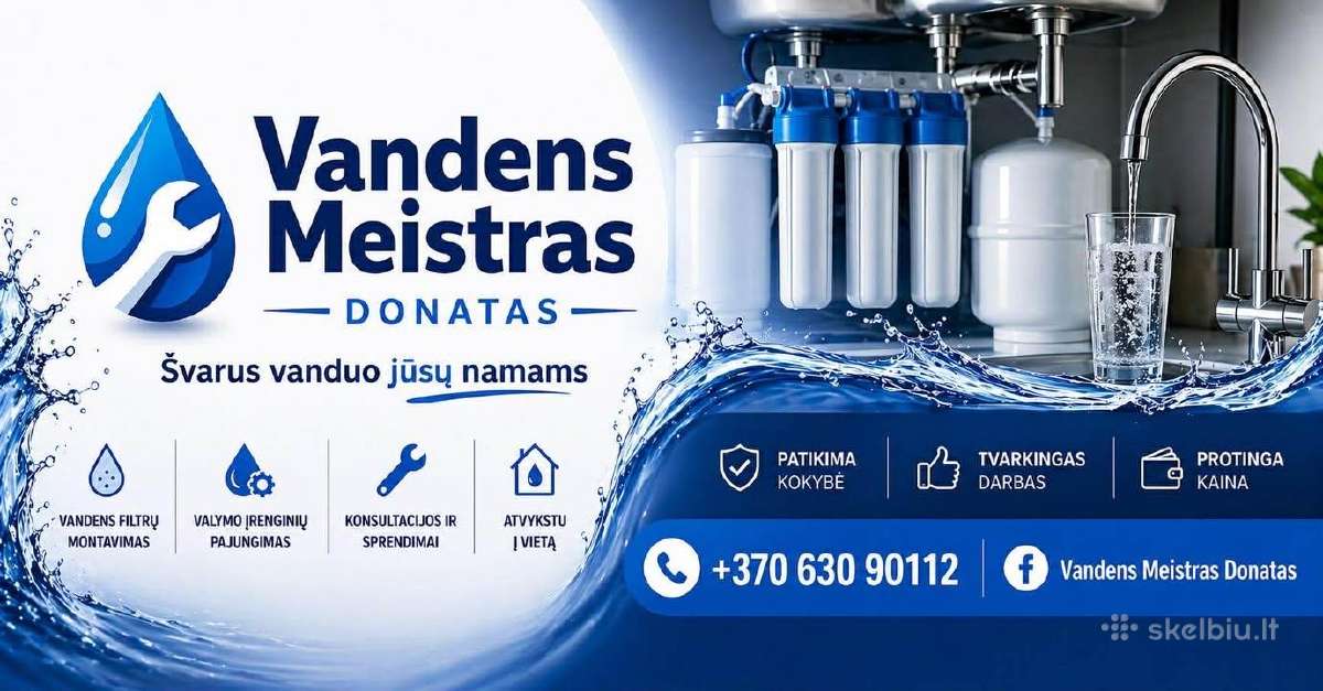 Vandens tiekimas ir filtravimas